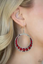 Load image into Gallery viewer, Ka-Pow Dazzle Red Earrings