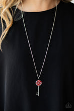 Load image into Gallery viewer, Key Keepsake Red Necklace