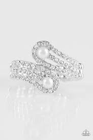 Kill em With Class White Skinny Band Ring