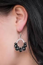 Load image into Gallery viewer, Kissable Shimmer Black Earrings
