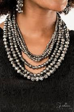 Load image into Gallery viewer, Knockout Silver Zi Necklace 2019