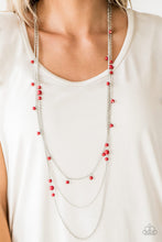Load image into Gallery viewer, Laying the Groundwork Red Necklace