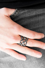 Load image into Gallery viewer, Lay on the Shimmer Black Ring - Angie's $5.00 Bling