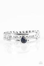 Load image into Gallery viewer, Lead the Line Blue Skinny Band Ring