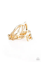 Load image into Gallery viewer, Leaf It All Behind Gold Skinny Band Ring