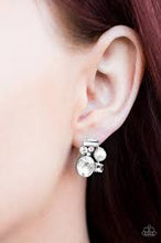 Load image into Gallery viewer, Let Me Glow White Post Earrings