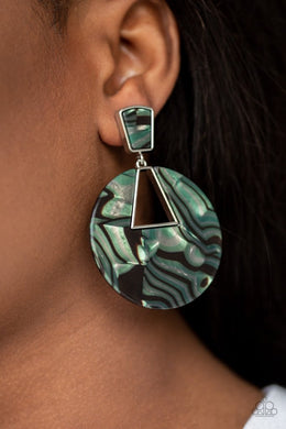 Let Heir Rip Green Acrylic Earrings - Angie's $5.00 Bling