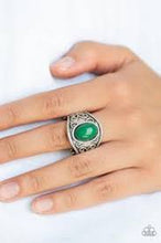 Load image into Gallery viewer, Let's Take It From the Pop Green Ring - Angie's $5.00 Bling