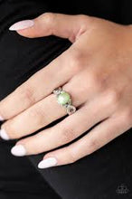 Load image into Gallery viewer, Limitless Luminosity Green Skinny Band Ring