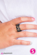 Load image into Gallery viewer, Link Up Black Ring - Angie's $5.00 Bling