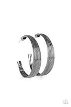 Load image into Gallery viewer, Live Wire Black Hoops