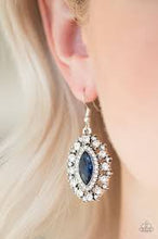 Load image into Gallery viewer, Long May She Reign Blue Earrings