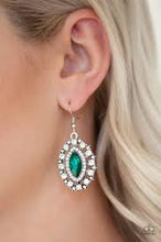 Load image into Gallery viewer, Long May She Reign Green Earrings