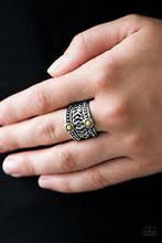 Load image into Gallery viewer, Lost in the Amazon- Dark Green Ring - Angie's $5.00 Bling