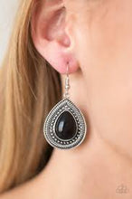Load image into Gallery viewer, Lost in the Jungle Black Earrings