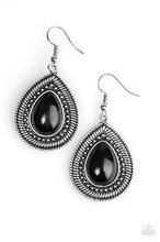 Load image into Gallery viewer, Lost in the Jungle Black Earrings