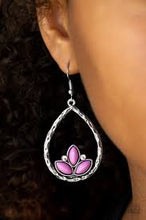 Load image into Gallery viewer, Lotus Laguna Purple Earrings