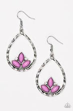 Load image into Gallery viewer, Lotus Laguna Purple Earrings