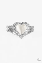 Load image into Gallery viewer, Love Is In the Air White Skinny Band Ring