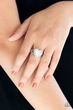 Load image into Gallery viewer, Love Is In the Air White Skinny Band Ring
