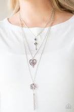 Load image into Gallery viewer, Love Opens All Doors Purple Necklace - Angie's $5.00 Bling