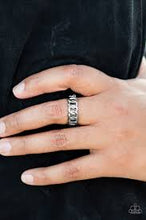 Load image into Gallery viewer, Love is Chain Silver Skinny Band Ring