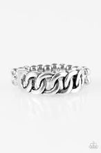 Load image into Gallery viewer, Love is Chain Silver Skinny Band Ring