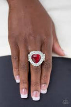 Load image into Gallery viewer, Lovely Luster Red Ring - Angie's $5.00 Bling