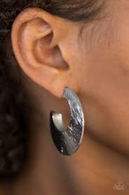 Load image into Gallery viewer, Mad About Shine Black Hoops