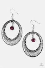 Load image into Gallery viewer, Madame Marvel Purple Earrings
