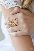 Load image into Gallery viewer, Magnolia Mansions Gold Ring - Angie's $5.00 Bling