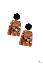 Load image into Gallery viewer, Majestic Mariner Brown Acrylic Earrings - Angie&#39;s $5.00 Bling