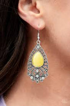 Load image into Gallery viewer, Majestically Malibu Yellow Earrings