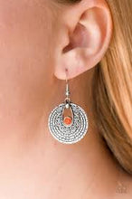 Load image into Gallery viewer, Majestically Mayan Orange Earrings