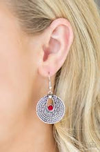 Load image into Gallery viewer, Majestically Mayan Red Earrings