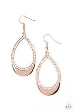 Load image into Gallery viewer, Make It Reign Rose Gold Earrings