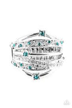 Load image into Gallery viewer, Making The World Sparkle Blue Ring - Angie's $5.00 Bling