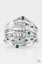 Load image into Gallery viewer, Making the World Sparkle Green Ring - Angie's $5.00 Bling