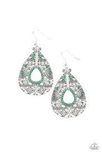 Load image into Gallery viewer, Malibu Gardens Green Earrings