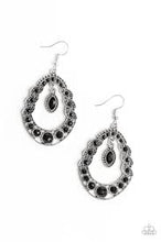 Load image into Gallery viewer, Malibu Mardi Gras Black Earrings