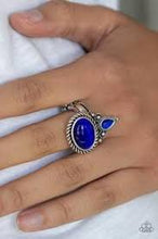 Load image into Gallery viewer, Malibu Mist Blue Skinny Band Ring