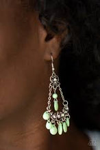Load image into Gallery viewer, Malibu Sunset Green Earrings