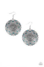 Load image into Gallery viewer, Mandala Mandalay Blue Earrings