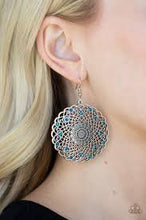 Load image into Gallery viewer, Mandala Mandalay Blue Earrings
