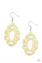 Load image into Gallery viewer, Mantras and Mandalas Yellow Earrings