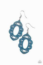 Load image into Gallery viewer, Mantras and Mandalas Blue Earrings