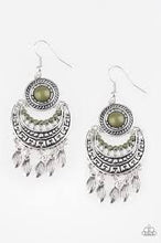 Load image into Gallery viewer, Mantra to Mantra Green Earrings