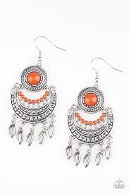 Mantra to Mantra Orange Earrings