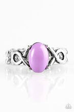 Load image into Gallery viewer, March to Your Own Bead Purple Skinny Band Ring