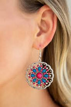 Load image into Gallery viewer, Mardi Gras Garden Pink Earrings